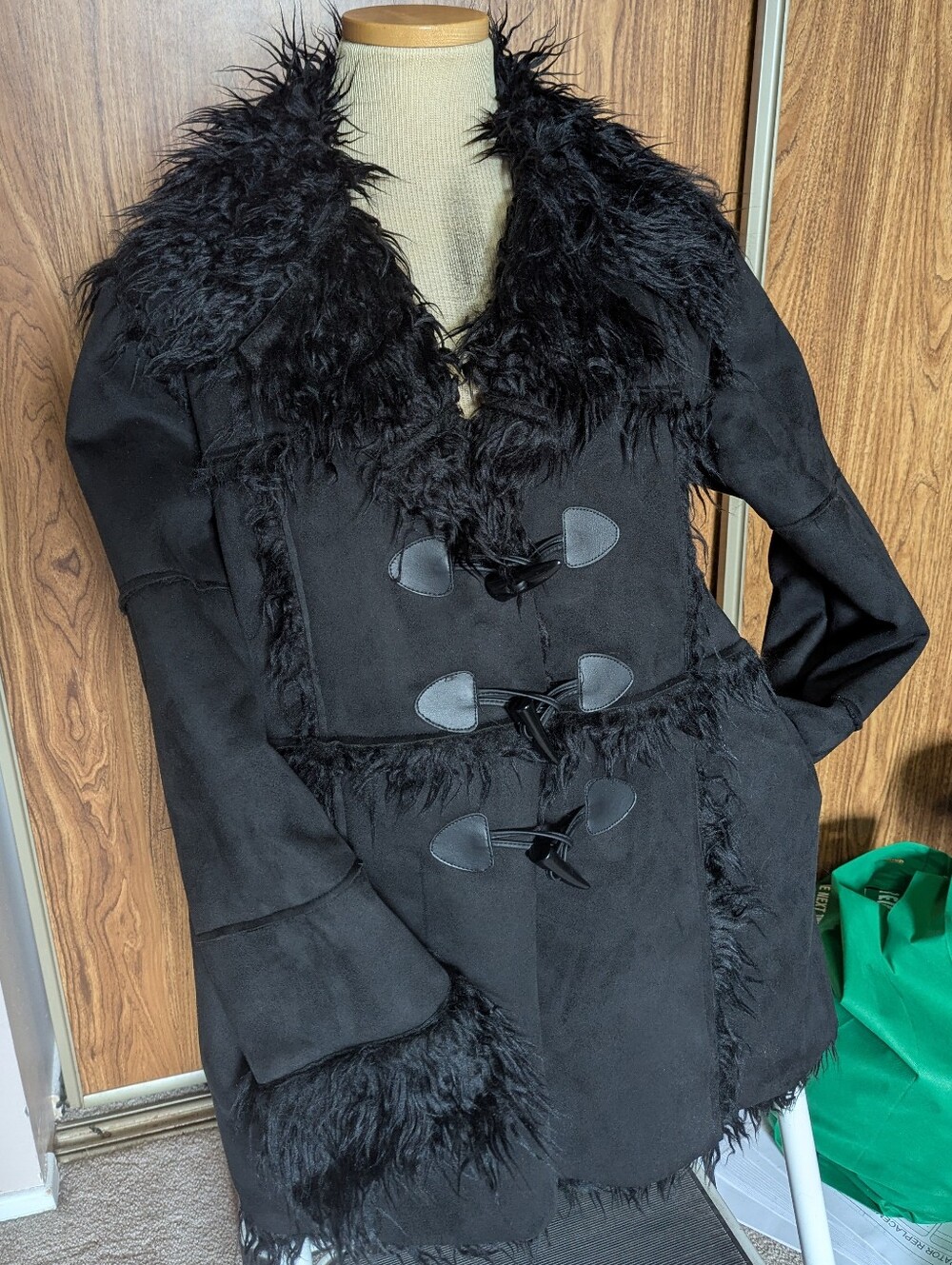 Dolls Kill - Current Mood Black Faux Shearling Penny Lane Jacket